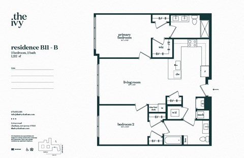 B11-A-AP-B12-A Floor Plan at The Ivy, Chatham, 07928